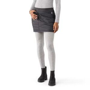 NWT SmartWool Womens XL Smartloft 120 Quilted Black Zip Puffer Skirt NEW
